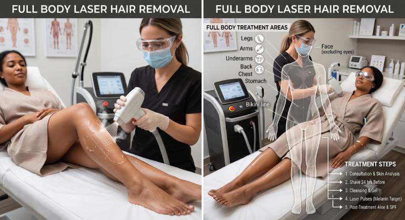 Full Body Laser Hair Removal in Miami